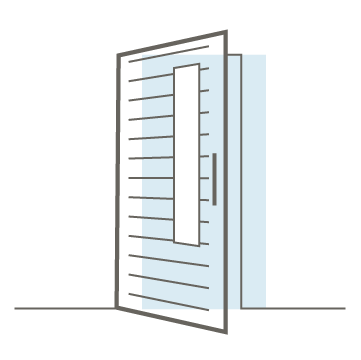 Latitude entrance door